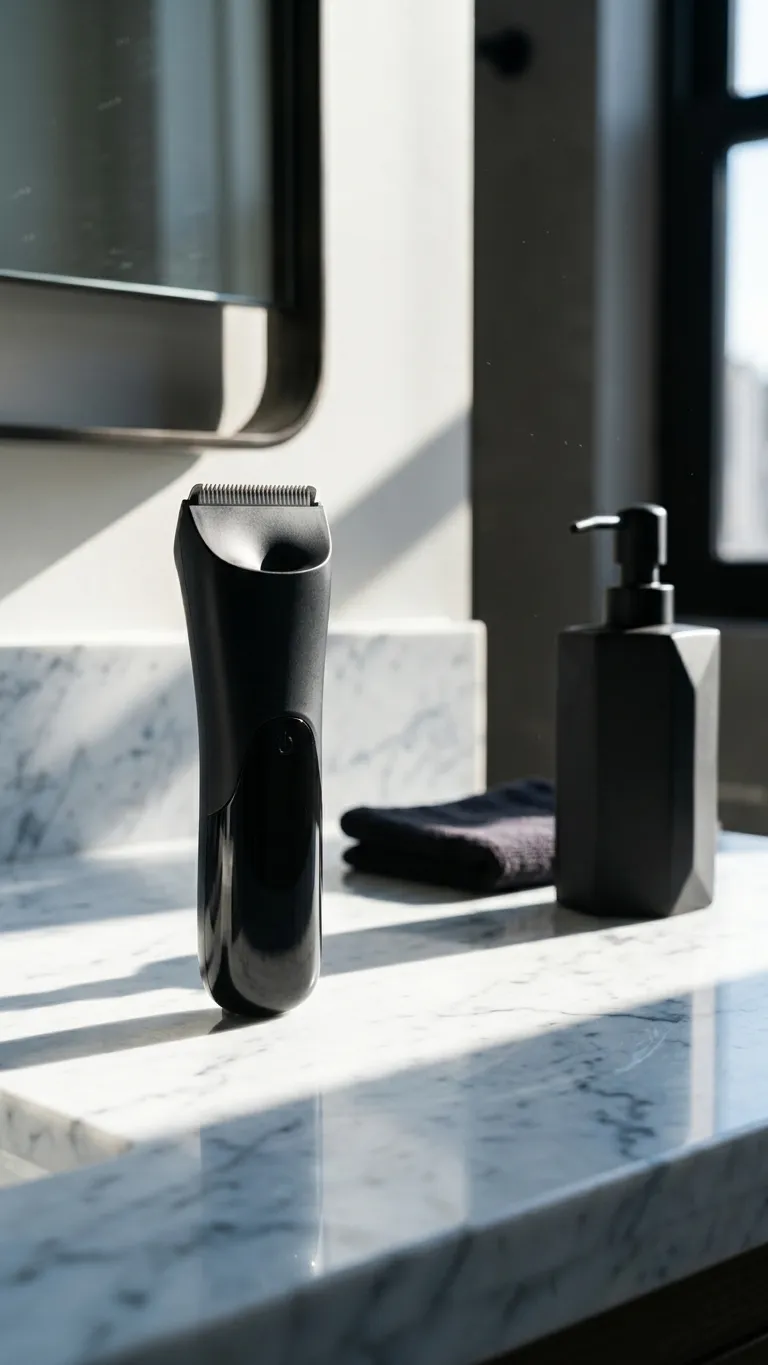 Safe Groom V-611 na bancada do banheiro