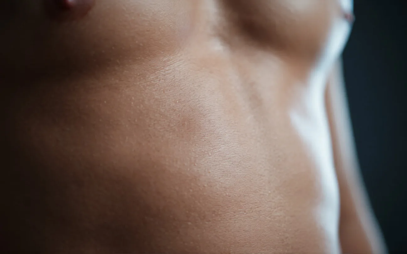 Depois — pele limpa e cuidada